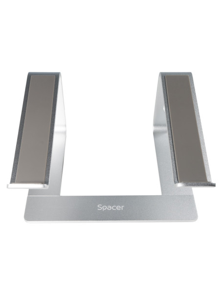 Stand Notebook Spacer 15.6", aluminiu, demontabil, inalta laptopul la 150mm, "SPNS-FIXED"