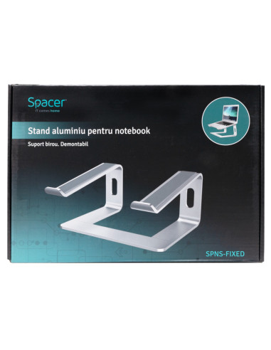 Stand Notebook Spacer 15.6", aluminiu,...