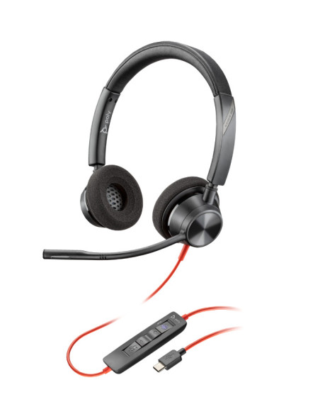 Casti audio HP Poly BW 3220 Stereo USB-C HS +USB-C/A