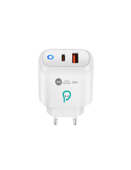 ALIMENTATOR retea SPACER Quick Charge 35W, USB Type-C PD (max 35W) + USB Quick Charge, "SPAR-DUOQ-02"