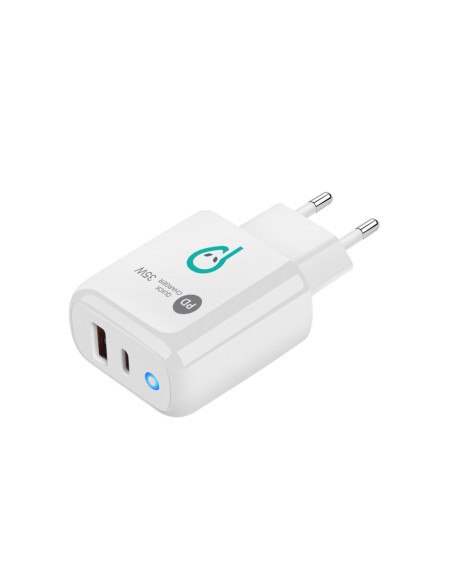 ALIMENTATOR retea SPACER Quick Charge 35W, USB Type-C PD (max 35W) + USB Quick Charge, "SPAR-DUOQ-02"