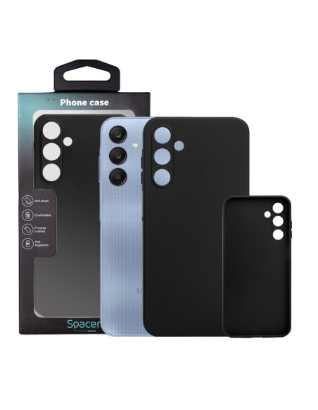 Husa Samsung Galaxy A25 Spacer, negru, grosime 1.5mm, material flexibil TPU "SPPC-SM-GX-A25-TPU"