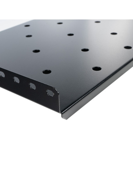 RAFT FIX SPACER 1U pentru rack 19", adancime 260mm, sarcina maxima 25Kg, vopsea antistatic, otel 0.8mm, black, "SPSF-1U260-BK-02