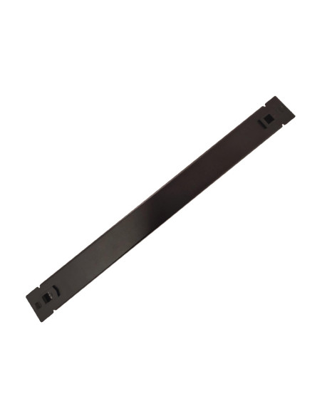 PANOU gestionare cabluri SPACER, tip masca orizontala blank, 19 inch, 1U, 0.8mm, negru, "SPCM-1UF-BK-02"