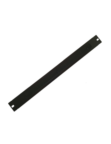 PANOU gestionare cabluri SPACER, tip masca orizontala cu perii, 19 inch, 1U, 0.8mm, negru, "SPCM-1UB-BK-02"