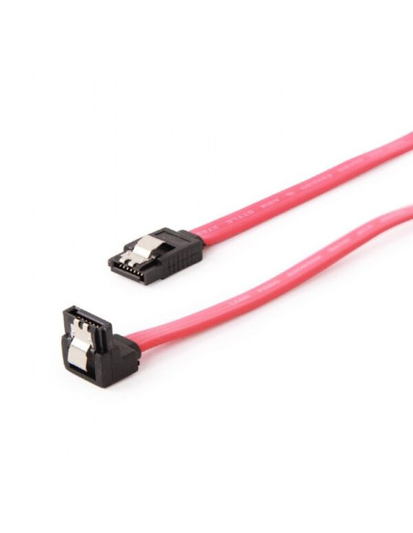 CABLU date Spacer, S-ATA 3 (T) la S-ATA 3 (T), 90grade, metal clips, 50cm, "SPIC-SATA-SATA90-0.5m"