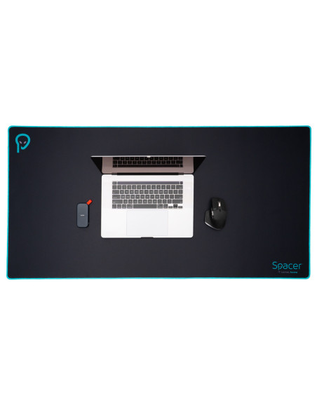 MousePAD SPACER gaming, cauciuc si material textil, 1200 x 600 x 3 mm, negru "SPMP-PAD-GAME-XL-BK"