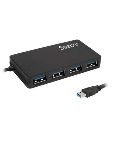 HUB extern SPACER, porturi USB: USB 3.0 x 4,...
