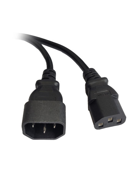 CABLU alimentare Spacer prelungitor, 1.8m, intrare C14, iesire C13, 10A, negru, "SPPW-C14-C13-10A-1.8"