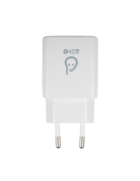 ALIMENTATOR retea SPACER Power Delivery, GaN, 2 x USB Type-C PD (max 45W) "SPAR-TYPECQ-03"