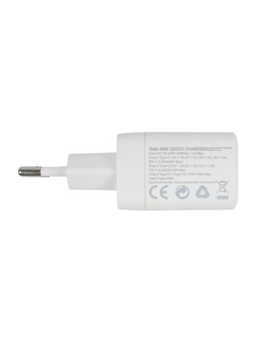 ALIMENTATOR retea SPACER Power Delivery, GaN, 2...