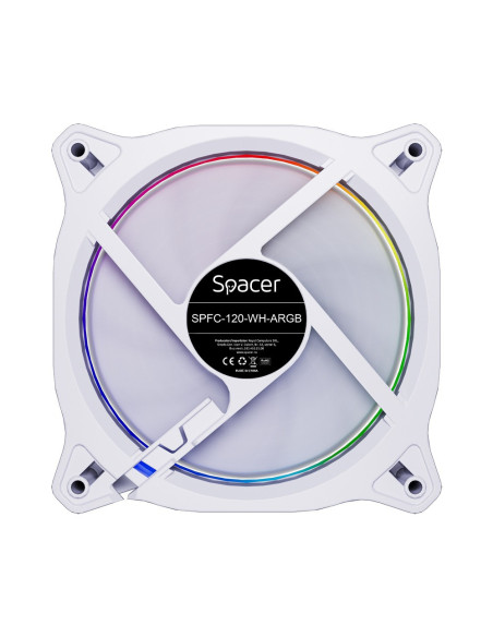 VENTILATOR SPACER PC 120x120x25 mm ARGB light diferite setari ale jocului de culori, posibilitate conectare fan hub, Hydraulic B