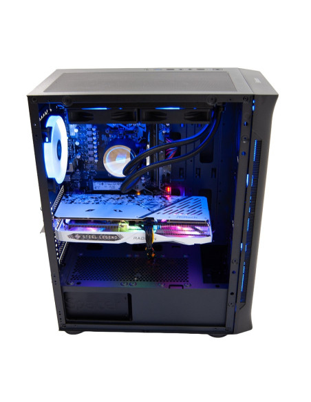 Sistem Desktop PC Gaming Spacer Unbreakable i5, Intel i5-14400F, 16GB DDR5, 1TB SSD, RX7600 8GB, No Os, Negru, "SPACER-Unbreakab