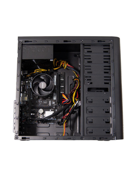 Sistem Desktop PC Office Spacer DeskPro R3, AMD Ryzen 3 3200, 8 GB DDR4, 240 GB SSD, No Os, negru,"SPACER-DeskPro-R3.3200-8D4S24