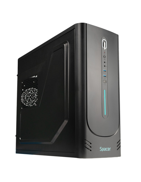 Sistem Desktop PC Office Spacer DeskPro R3, AMD Ryzen 3 3200, 8 GB DDR4, 240 GB SSD, No Os, negru,"SPACER-DeskPro-R3.3200-8D4S24