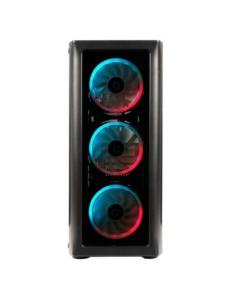 CARCASA SPACER - gaming, Middle Tower, ATX, "SHIELD", fara sursa, sticla securizata, fara ventilatoare, USB 3.0 x 1, USB 2.0 x 2