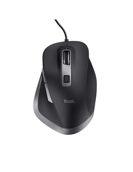 Mouse TRUST Mouse Trust Fyda cu fir 5000 DPI, negru