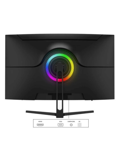 Monitor LED Gaming Curbat 32 inch OptimX MT32J, Full HD 1920x1020 VGA, HDMI, Slim, RGB Light "75256"