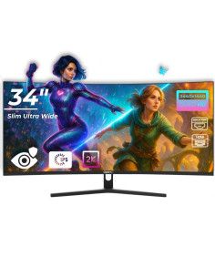 Monitor LED Gaming Curbat 34 inch OptimX MT34J, Ultra...