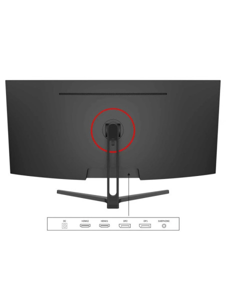 Monitor LED Gaming Curbat 34 inch OptimX MT34J, Ultra Wide Quad HD 3440 x 1440 2K, 100Hz, 2x HDMI, 2x DisplayPort, Slim, No Fram