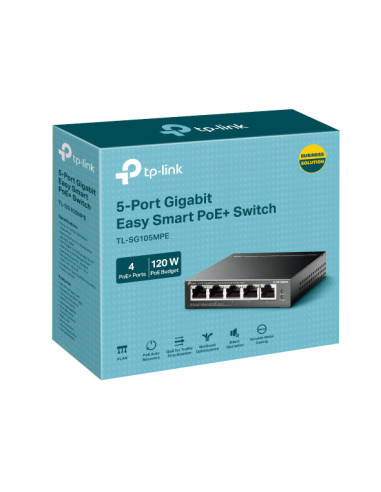 Switch-uri TP-LINK TPL SW 5P-GB EASY-SMART 4 POE+