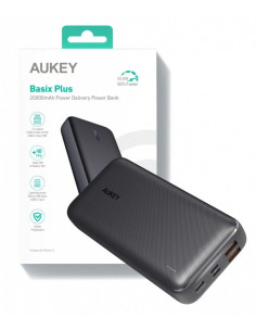 POWER BANK Aukey 20.000 mAh, 18W incarcare rapida 5-in-1,...