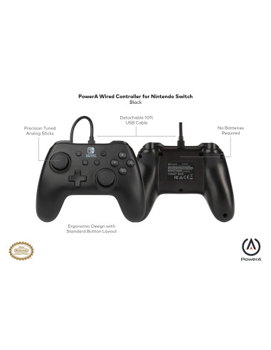 CONTROLLER PowerA, cu fir, pentru Nintendo...