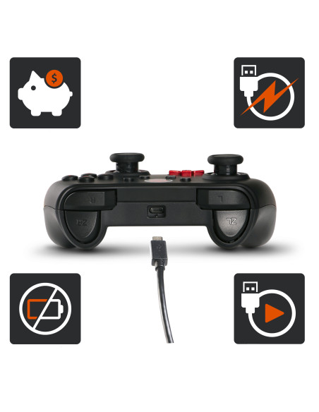 CONTROLLER PowerA, cu fir, pentru Nintendo Switch, negru, "1511370-02"