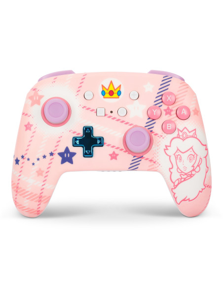 CONTROLLER PowerA, fara fir, pentru Nintendo Switch/ OLED/ Lite, Princess Peach Plaid, "NSGP0255-01"