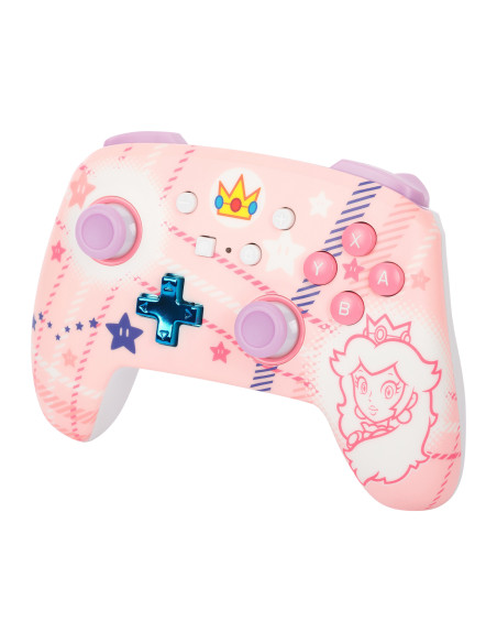 CONTROLLER PowerA, fara fir, pentru Nintendo Switch/ OLED/ Lite, Princess Peach Plaid, "NSGP0255-01"