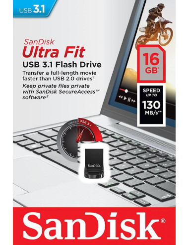 MEMORIE USB 3.1 SANDISK 16 GB, profil mic,...