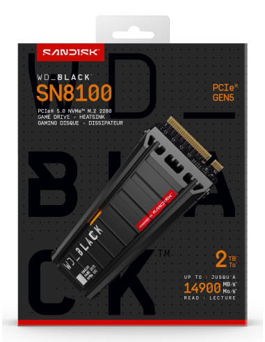 SSD WD_BLACK SN8100 HeatSink 2TB M.2 2280 PCIe...
