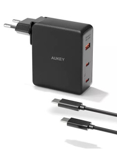 Alimentator retea Aukey, PA-B7O BK, 140W, fast charge, 2...