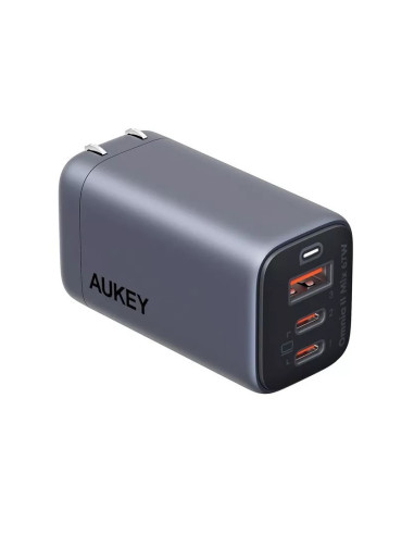 Alimentator retea Aukey, PA-B6U GR, 67W, fast...