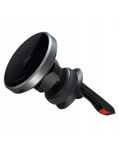 Alimentator Smartphone auto Aukey, HD-MC13, 15W, fast charge, suport prindere ventilatie, magnetic, alimentare prin UCB-C, 1 x U