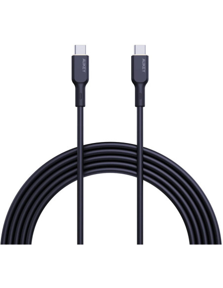 Cablu alimentare si date Aukey, USB Type-C (T) la USB Type-C (T), 1.8m, 480 Mbps, 240W, silicon, negru, "LLTSN1049544" -68932378