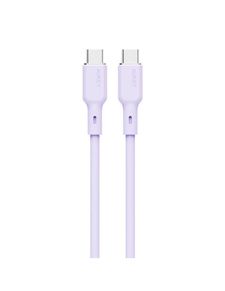 Cablu alimentare si date Aukey, USB Type-C (T) la USB Type-C (T), 1.8m, 480 Mbps, 100W, silicon, mov, "LLTSN1049571" -6893237873