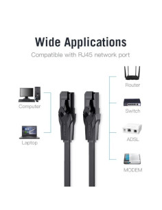 Patch Cord UTP Vention, Cat. 6, 30m, flat cable,... 2