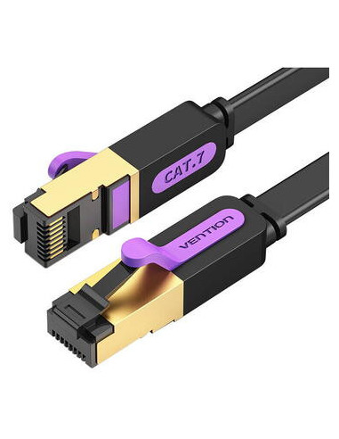 Patch Cord STP Vention, Cat. 7, 5m, flat cable,...