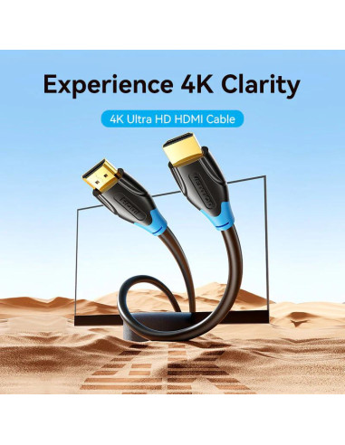 Cablu video Vention, HDMI (T) la HDMI (T),...
