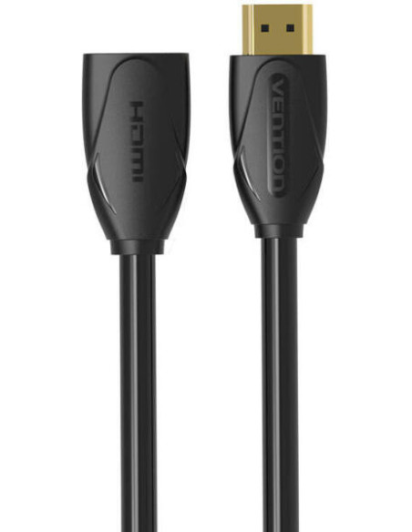Cablu video prelungitor Vention, HDMI(M) la HDMI(T), 0.5m, rezolutie 4K la 60Hz, negru, "VAA-B06-B050" - 6922794737358