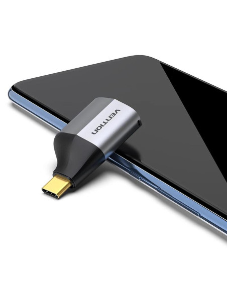 Adaptor video Vention, USB-C (T) la HDMI (M), OTG, rezolutie 4K la 60Hz, gri, "TCAH0" - 6922794742529