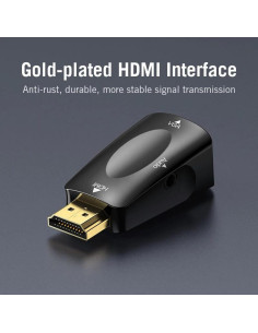 Convertor video Vention, HDMI(T) la VGA (M) si Jack 3.5mm... 2