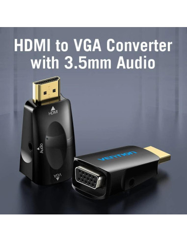 Convertor video Vention, HDMI(T) la VGA (M) si...