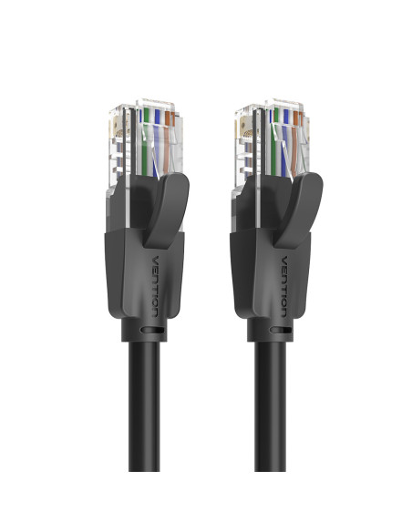 Patch cord UTP Vention, Cat. 6, RJ-45 (T) la RJ-45 (T), 20m, AWG 26, 1000Mbps, negru, "IBEBQ" - 6922794745056