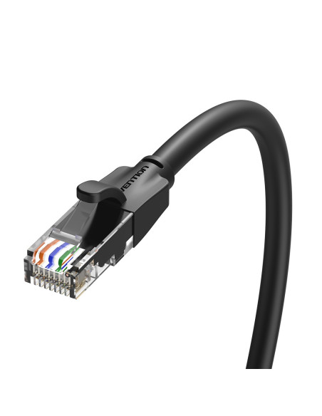 Patch cord UTP Vention, Cat. 6, RJ-45 (T) la RJ-45 (T), 20m, AWG 26, 1000Mbps, negru, "IBEBQ" - 6922794745056