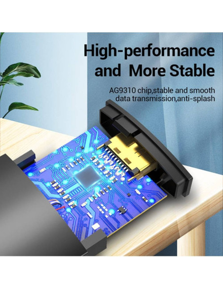Adaptor video Vention, USB Type-C(T) la HDMI(M), 0.15m, rezolutie maxima 4K la 30Hz, conectori auriti, invelis PVC si ABS, negru
