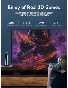 Cablu video Vention, HDMI (T) la HDMI (T), 5m, rezolutie... 2