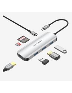 Docking Station Vention,HDMI(M), 3xUSB 3.2 gen1,PD...