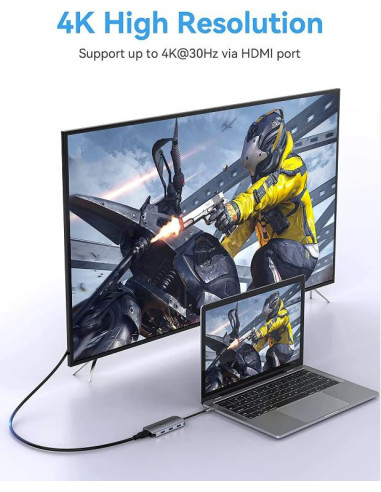 Docking Station Vention,HDMI(M), 3xUSB 3.2...
